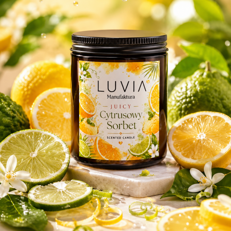 Świeca sojowa JUICY Cytrusowy Sorbet