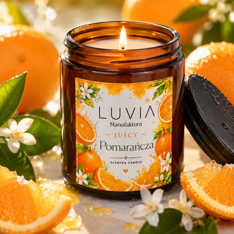 Świeca sojowa JUICY Pomarańcza