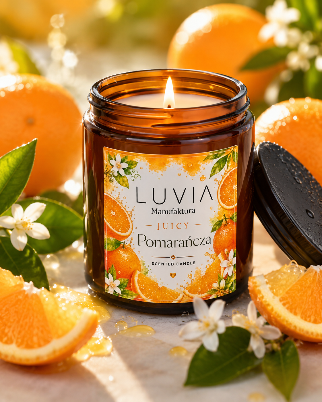 Świeca sojowa JUICY Pomarańcza